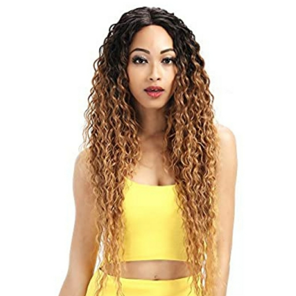 Deep part Ombre Synthetic lace wig
